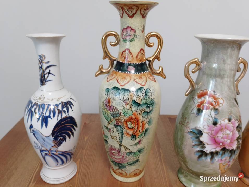 Piękne Dzbanki Antyki Porcelana Wypalane małopolskie
