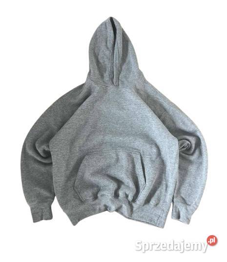 szare bluzy vintage boxy hoodie oversize gray Chwaszczyno