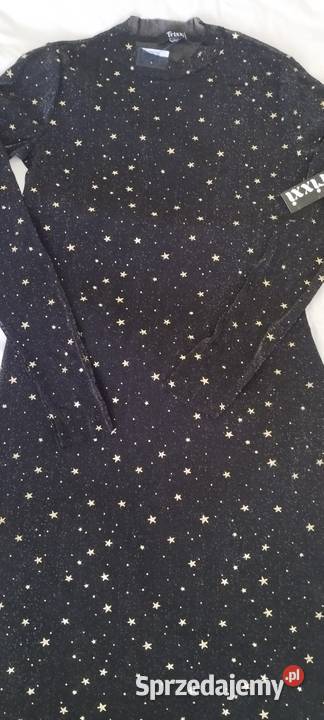 Sukienka czarna brokatowa markowa Trixxi z USA Wrocław