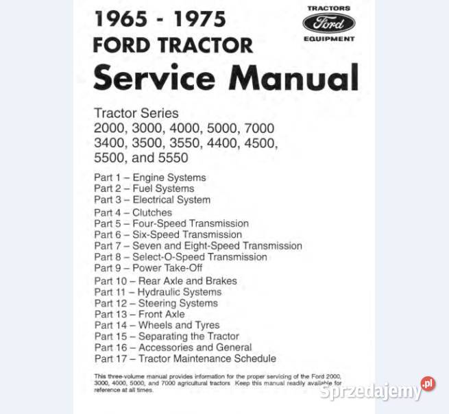 Ford 2000 3000 4000 instrukcja napraw Kielce