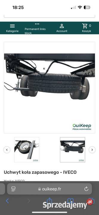 Mocowanie koła zapasowego Iveco daily Toruń