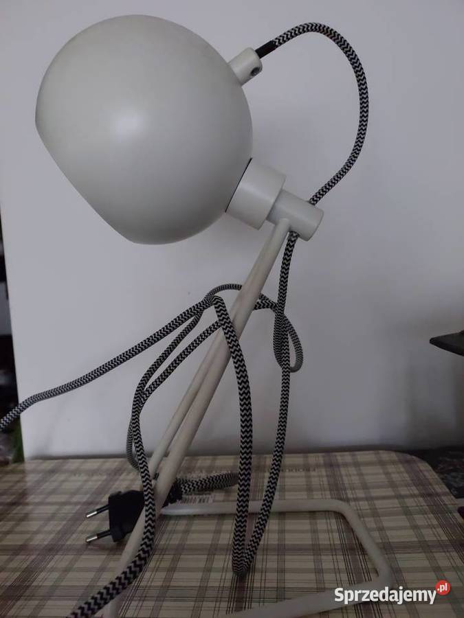 Lampka retro biała czarna z żarówką Nowa inny kolor Wrocław sprzedam