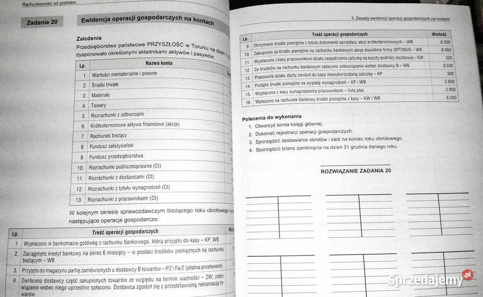 Rachunkowość podstaw Zbiór zadań z rozwiązaniami