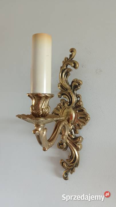 Stary mosiężny kinkiet kujawsko-pomorskie Włocławek