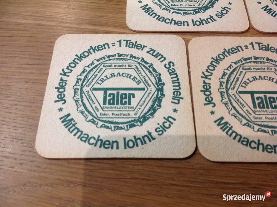 Stara Podkładka pod Piwo IRLBACHER VOLLBIER HELL Nowa Sól sprzedam