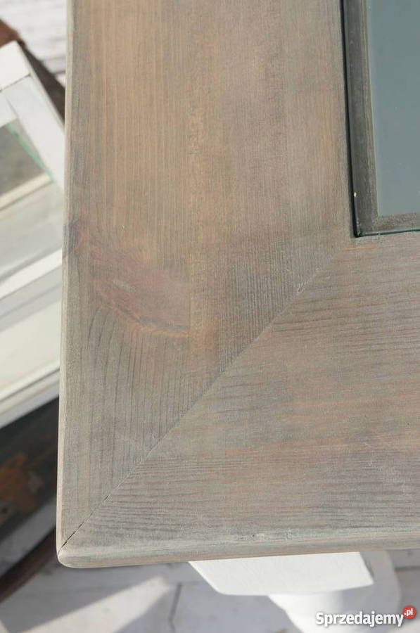 Stolik kawowy toczone nogi shabby chic prowansja 90cm Maszewo