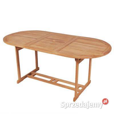 vidaXL Stół ogrodowy 180 x 90 x 75 lite drewno Warszawa