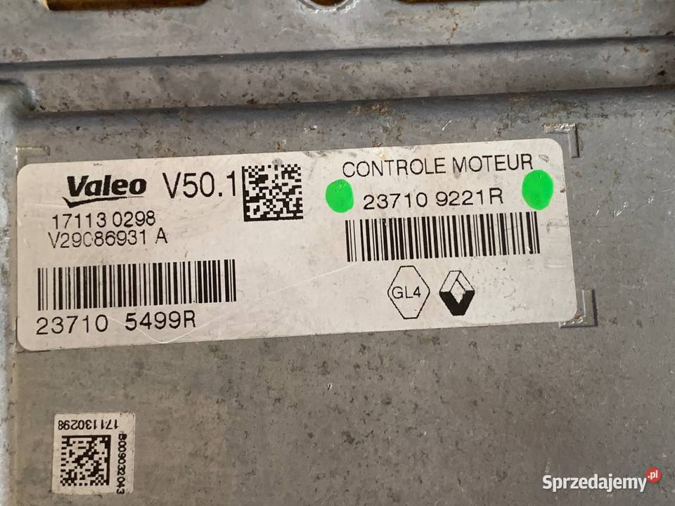 Komputer 237109221R Renault Dacia Sandero Captur osobowe wielkopolskie Margonin