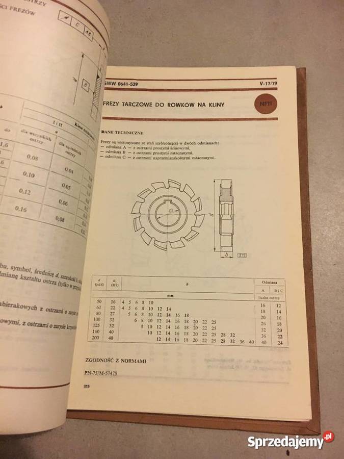 Katalog Narzędzi Skrawających WEMA lata 70 Leszno