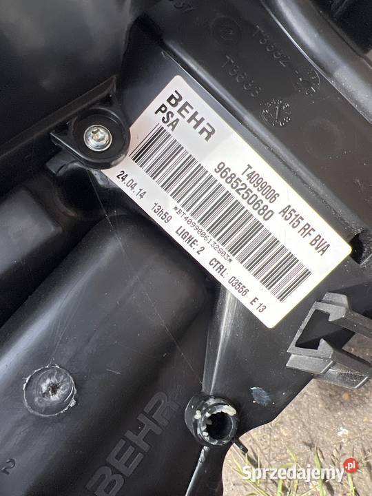 Nagrzewnica Citroen c3 II kompletna Radzyń Podlaski sprzedam