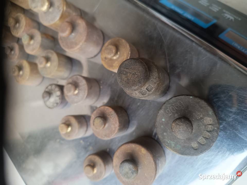 Waga odważniki mosiężne sprzedam