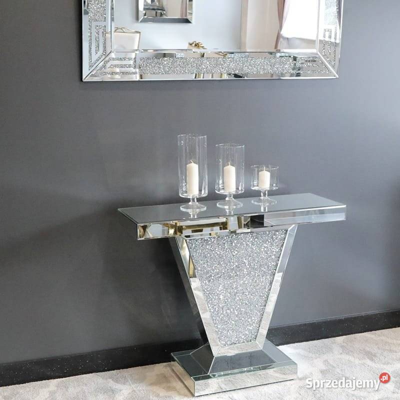 KONSOLA GLAMOUR TOALETKA SZKLANA F0544 90X30X75 Warszawa