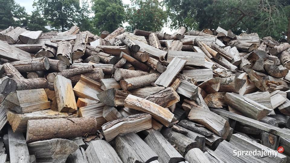 Drewno opałowe kominkowe 3045 suche połupane Tonowo
