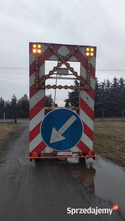 Przyczepa sygnalizacyjna U26a strzałka LED Kostrzyn