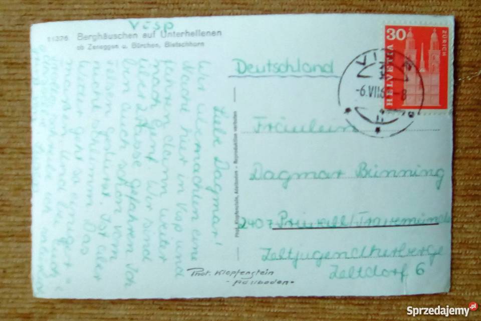 WIDOK NA SZCZYTY ALP W REJONIE ZENEGGEN