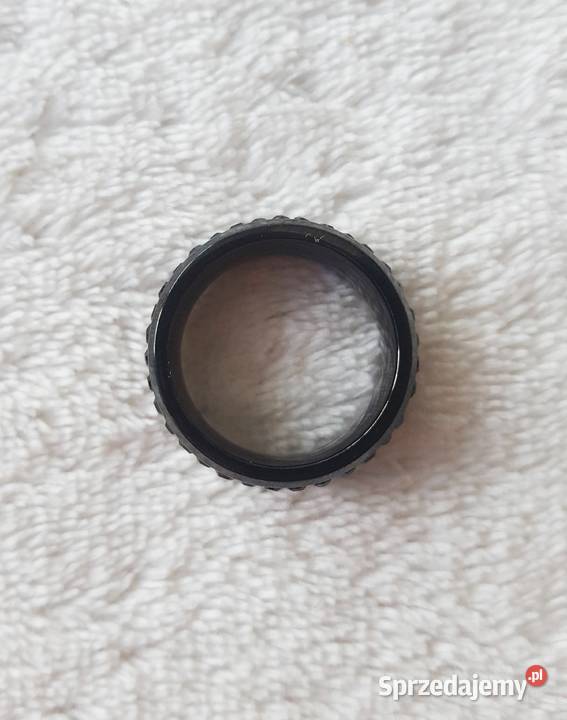 Nowy pierścionek obrączka czarny czerń masywny Biżuteria dla Pań Szczecin