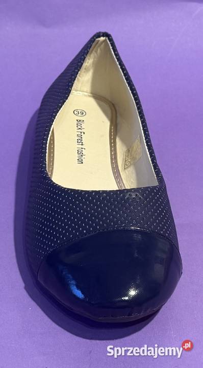 Granatowe baleriny połysk rozmiar 37 BAL9 niebieski Żyrardów