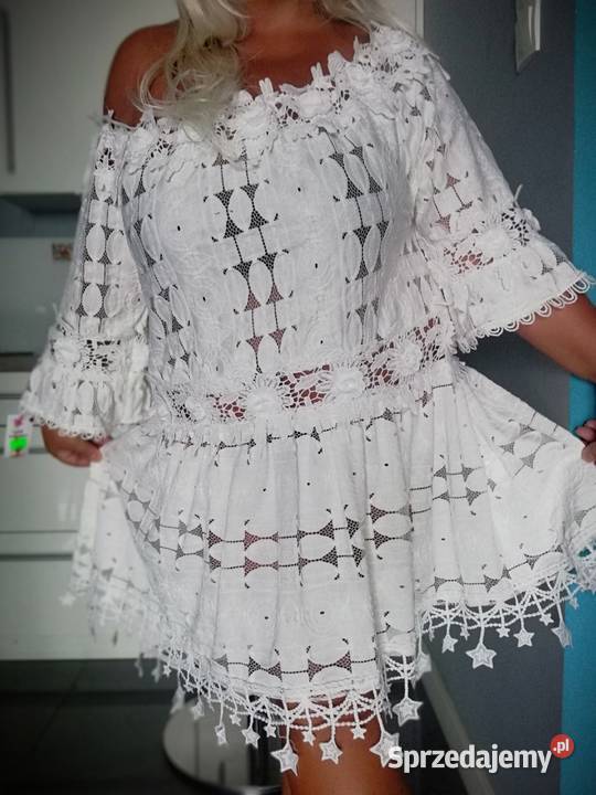 tunika biała koronkowa Warszawa