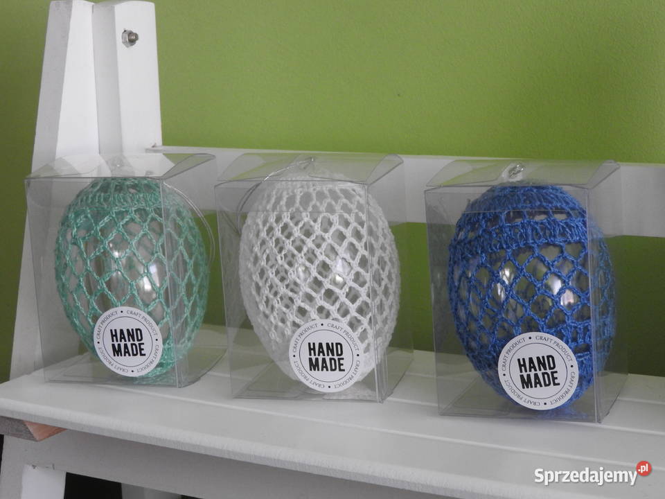 Jajko 1 dziergane na szydełku handmade dekoracja Bytom sprzedam