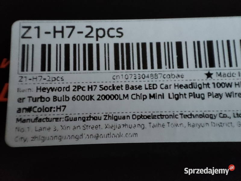 Heyword żarówki led h7 6000k white 100W Nowy Sącz