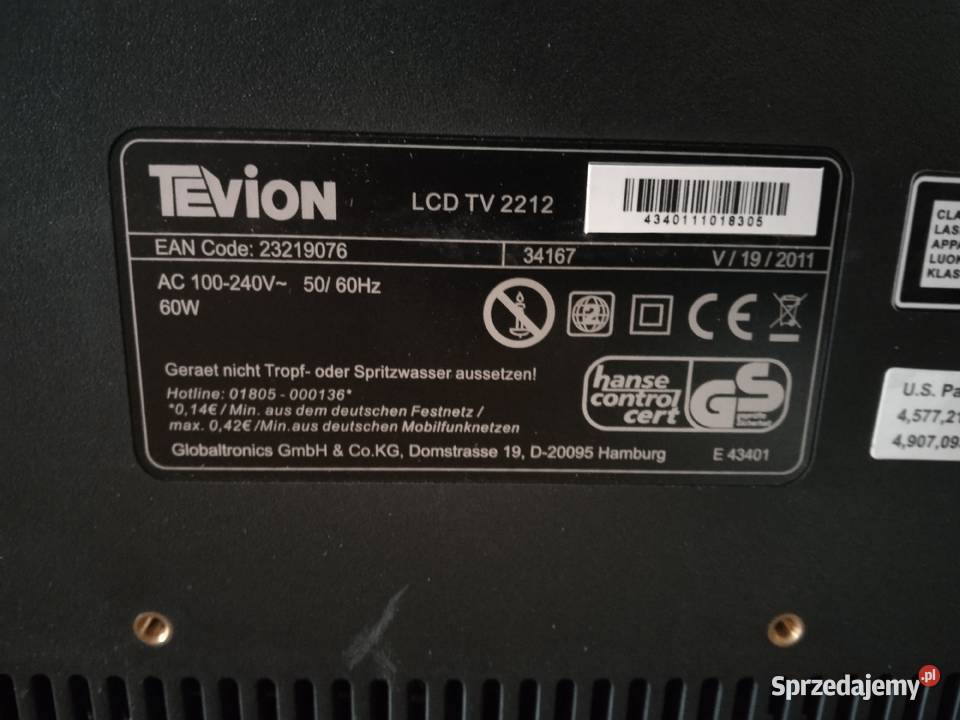 Telewizor TEVION LCD TV 2212 Mały LCD Świdnica