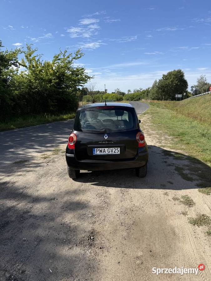 Renault Modus 16 16V 110 2004 r 235 000 Czarny isofix Modus Błażejewo