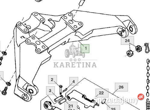 John Deere 8110 8210 8310 8410 Podpora Jastrzębniki