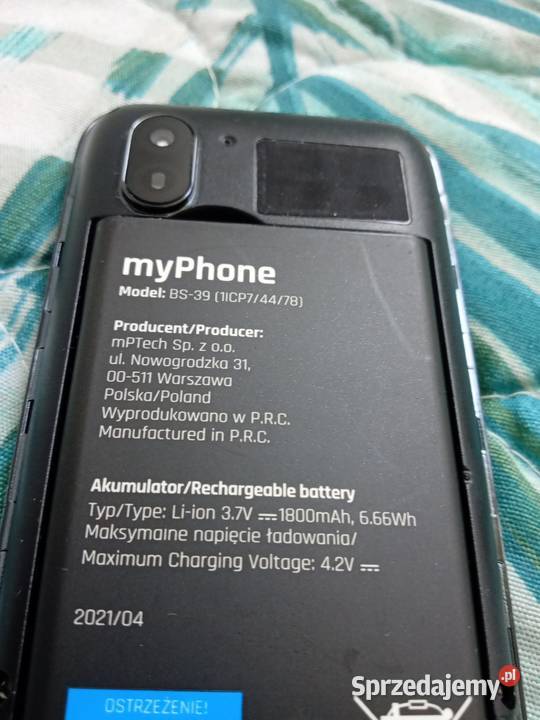 Telefon komórkowy myPhone myPhone lubelskie Żółkiewka-Osada