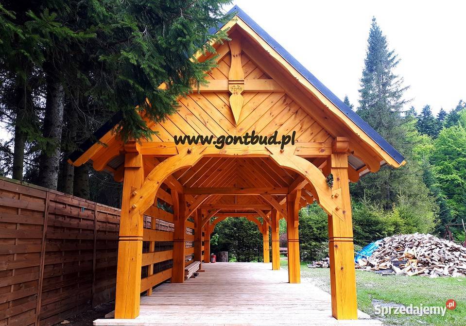 gontbud wiata altana carport drewniane gonty