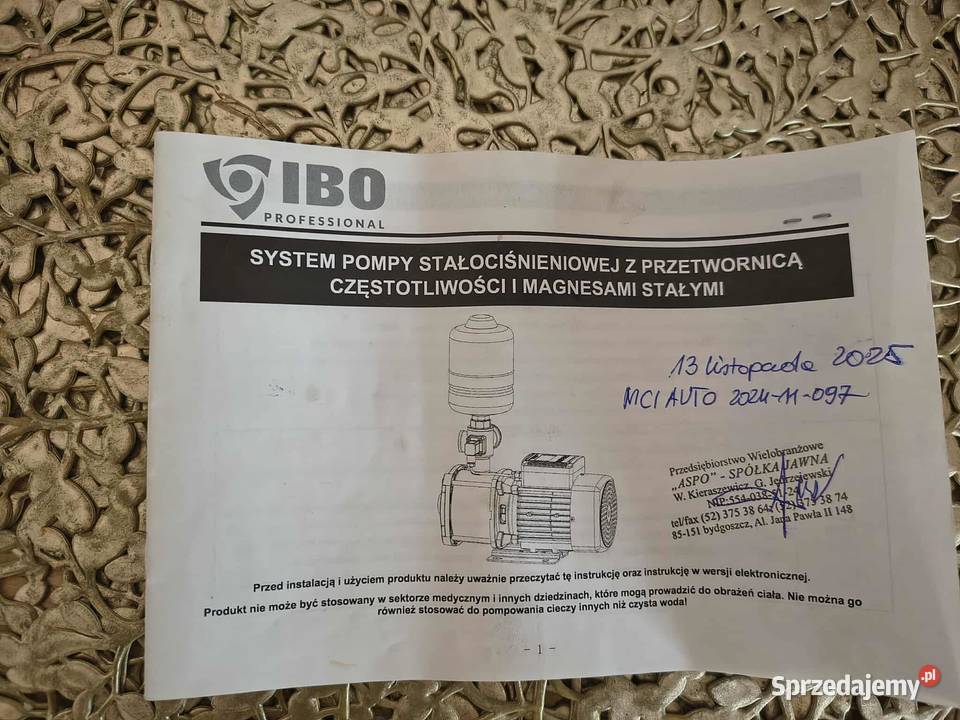 Zestaw hydroforowy pompa powierzchniowa Zamość