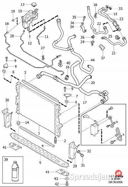 VOLVO V70 S80 przewód zbiornika wyrównawczego Bielany Wrocławskie