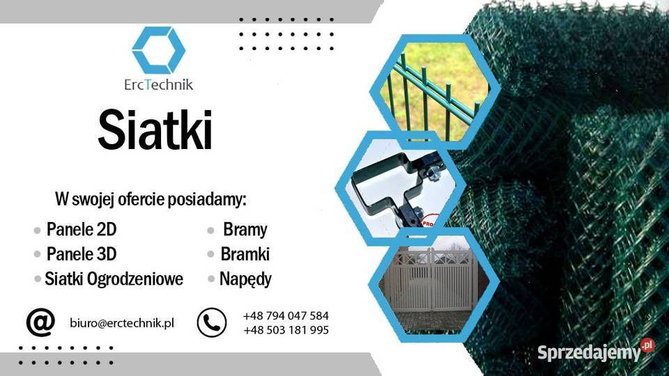 Zestaw ogrodzeniowy panel słupek akcesoria 120 m Nowa Wieś