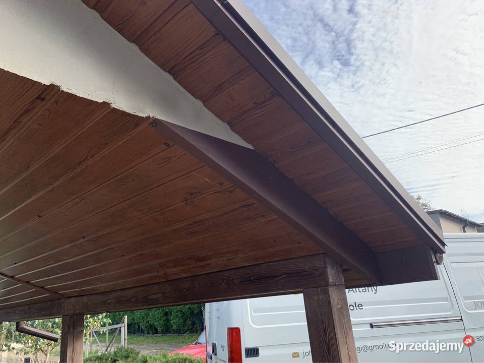 Garaż szkieletowy drewniany 24m2 wiata 15m2 drewniany Wola Skrzydlańska