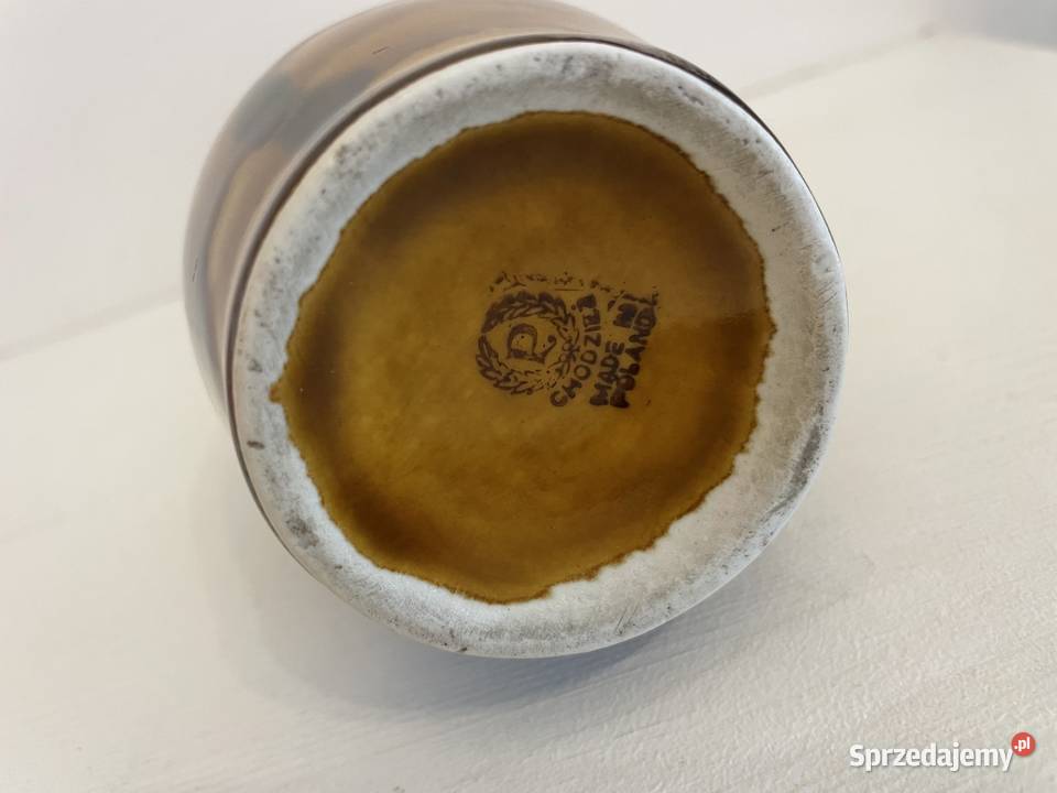 Chodzież zabytkowy wazon Tygrysek lata 60 PRL Łódź