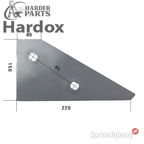 Płoza przednia HARDOX KV09L części do pługa Suwałki