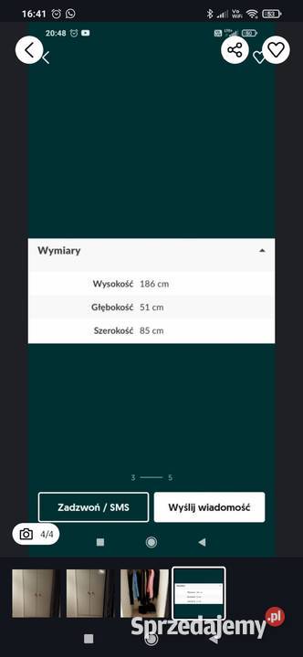 Sprzedam szafę stan Stalowa Wola