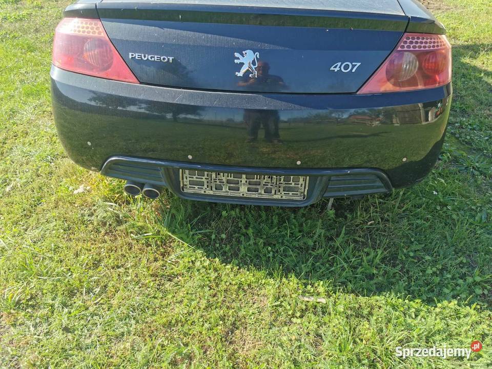 peugeot 407 coupe zderzak tylny z czujnikami Mórkowo