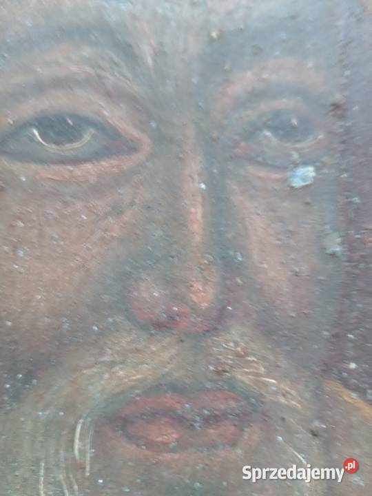 Święty obraz olej na blasze Gdów