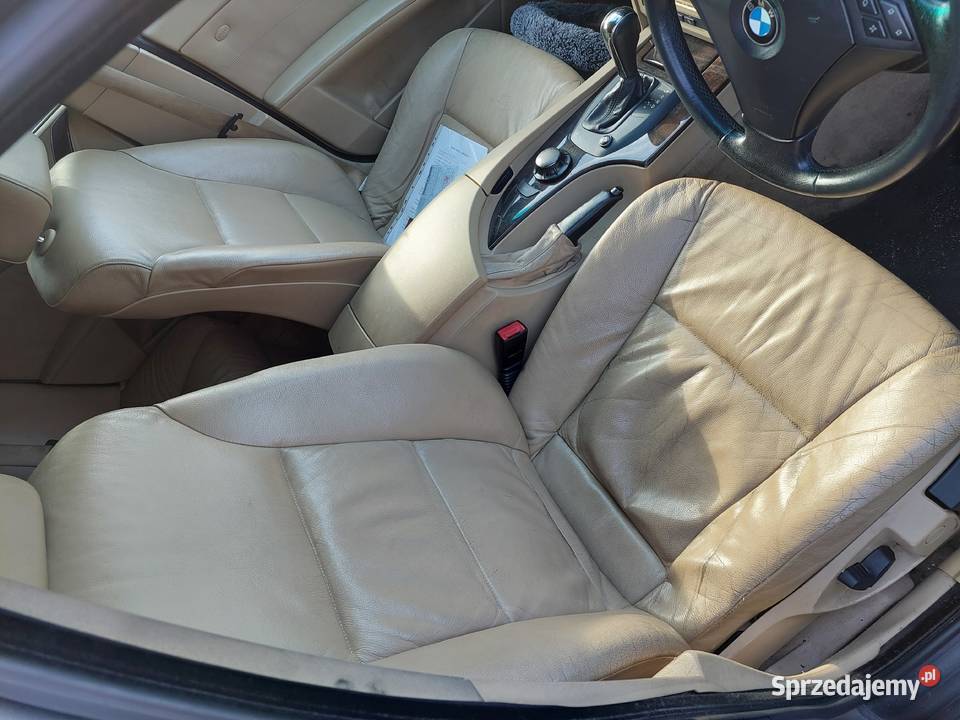BMW E60 Tapicerka skóra skórzana bananowa osobowe