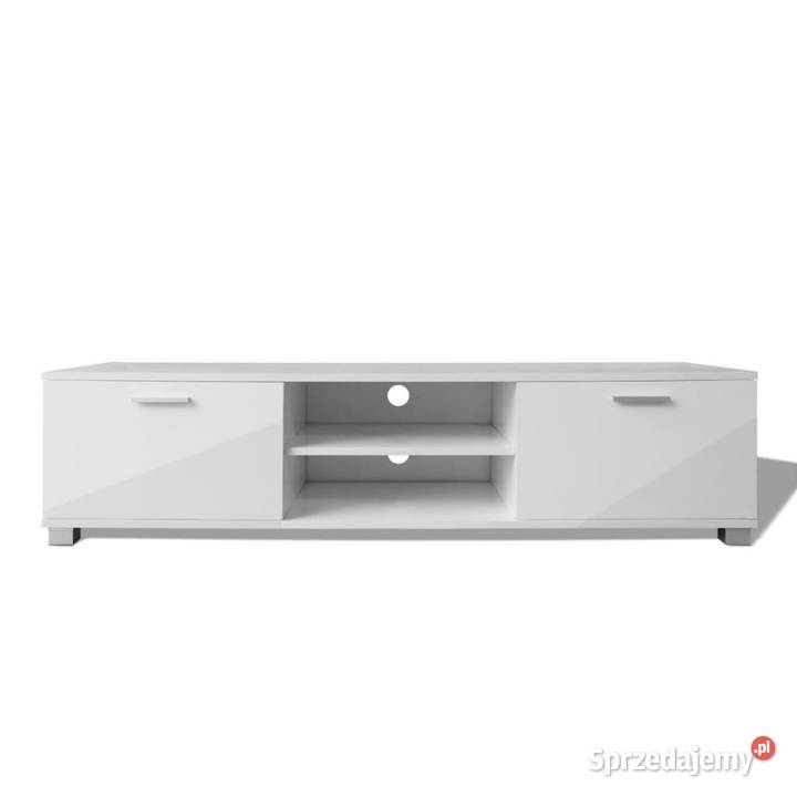 Szafka pod TV wysoki połysk biała 140x405x35 Warszawa