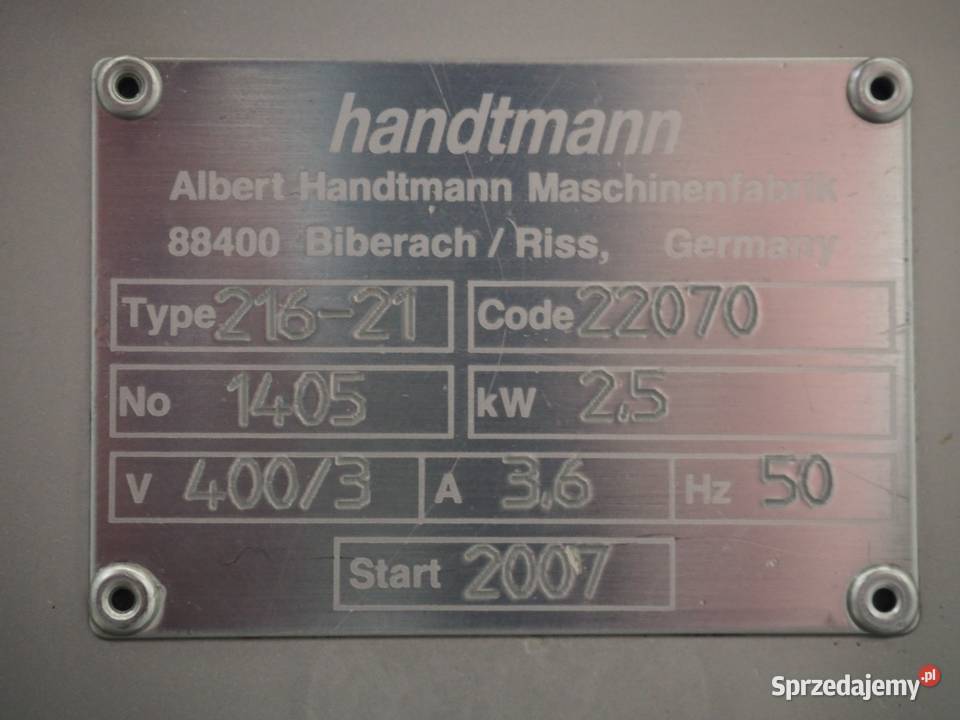 Linia nadziewająco porcjowująca Handtmann VF616 Krotoszyn