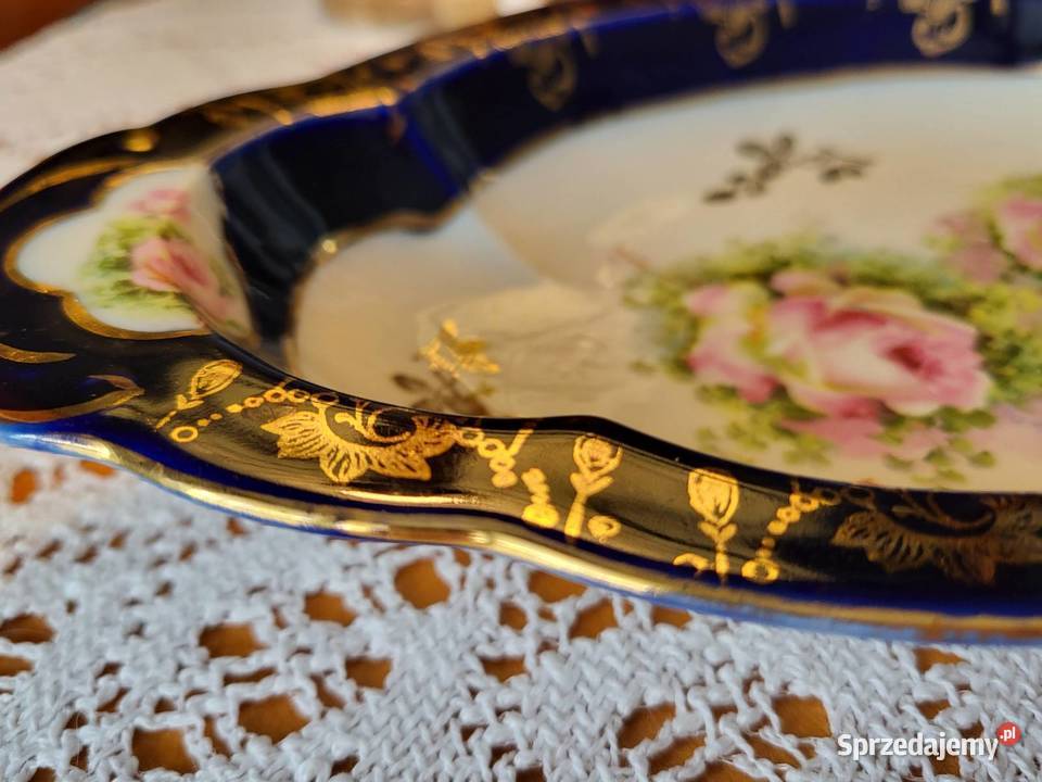 Stara piękna kobaltowa paterka Gdańsk