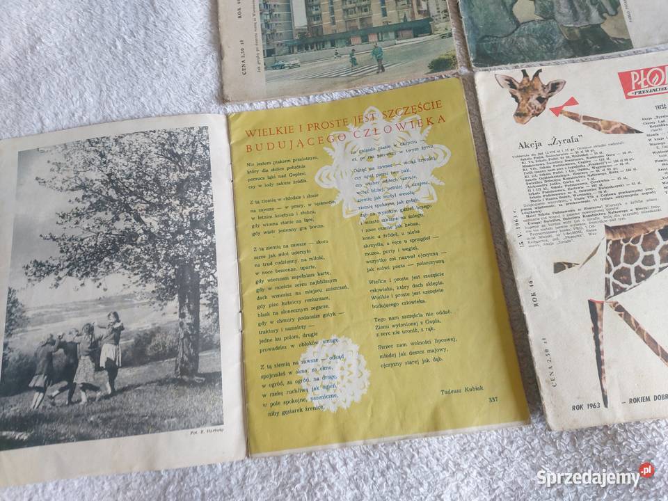 Stara Gazeta Płomyk zestaw z roku 1946 1947 małopolskie Tarnów