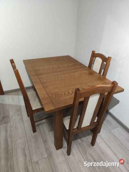 Stół dębowy do salonu okazja Chojnice