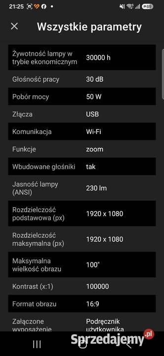 Nowy projektor firmy SAMSUNG Ostróda