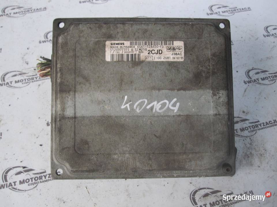 FORD FIESTA MK5 125 16V komputer sterownik Komputery