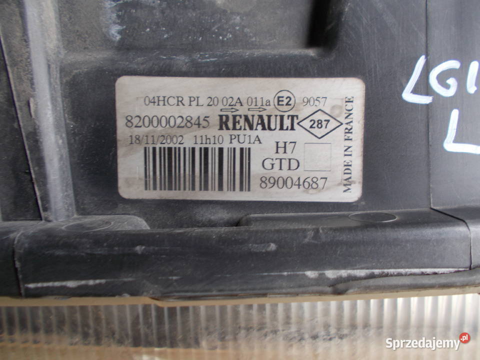 renault LAGUNA 2 02r 18 16v lampa lewa prawa lubelskie Zamość sprzedam