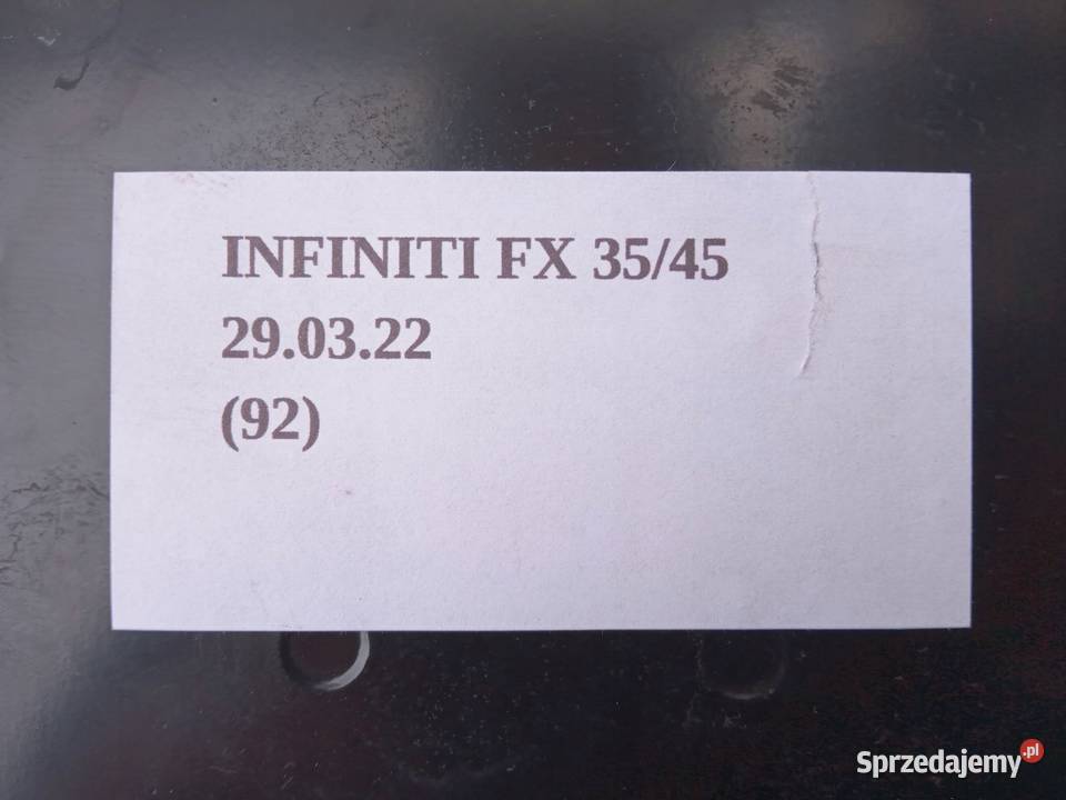 STREFA ZGNIOTU TYŁ PRAWA LEWA INFINITI FX35 FX45 Nowy Tomyśl