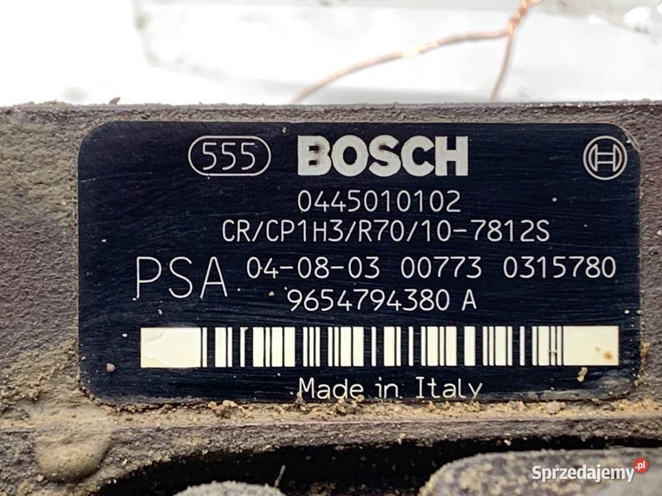 POMPA WTRYSKOWA PEUGEOT BIPPER 0445010102 14 68