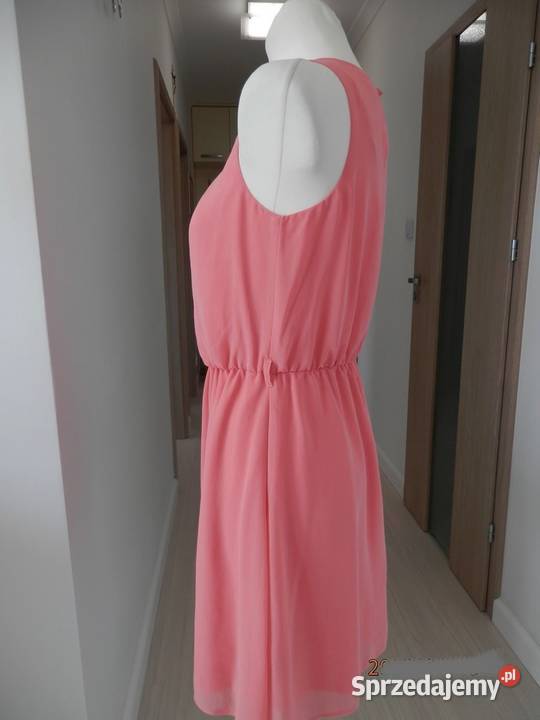 Sukienka Wizytowa Rozkloszowana Szyfonowa Nowa z sprzedam